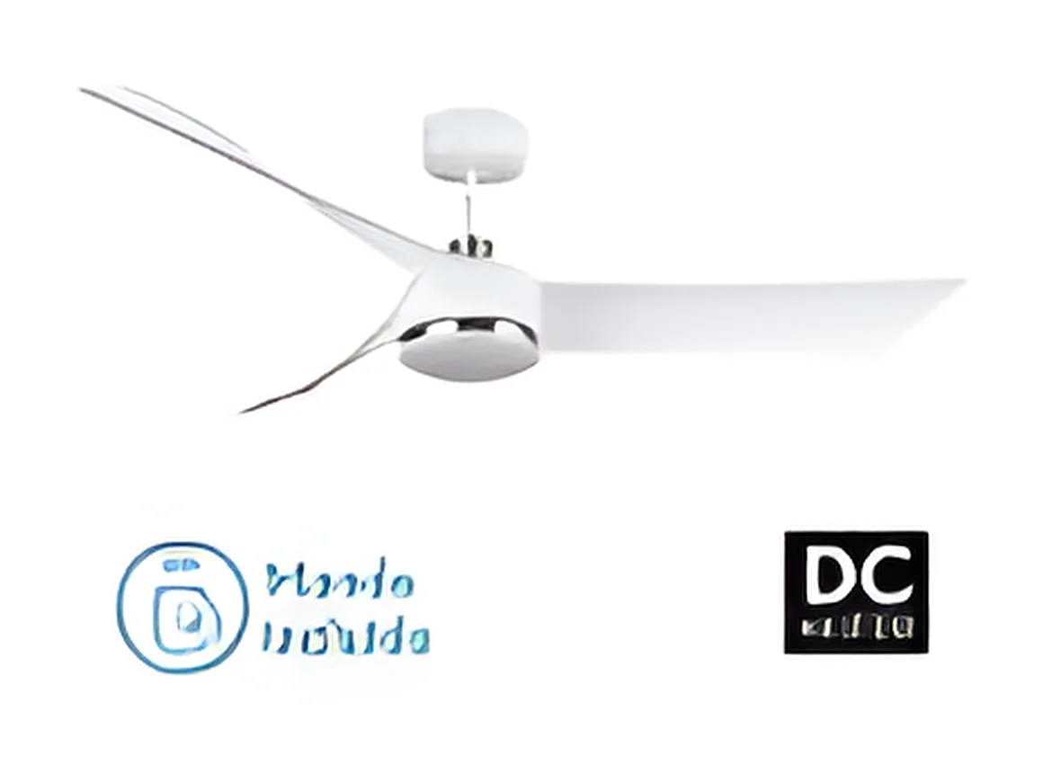 Ventilateur DC TEMPEL LED blanc CCT réglable avec onduleur Fabrilamp