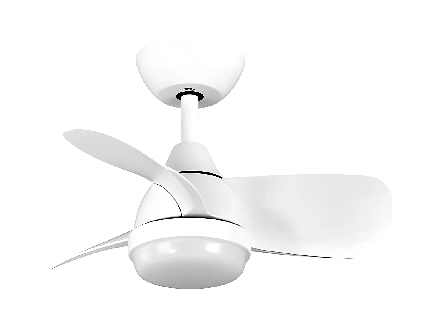 Ventilador Dc Pirdo Blanco Led 24w Con 3 Temperaturas