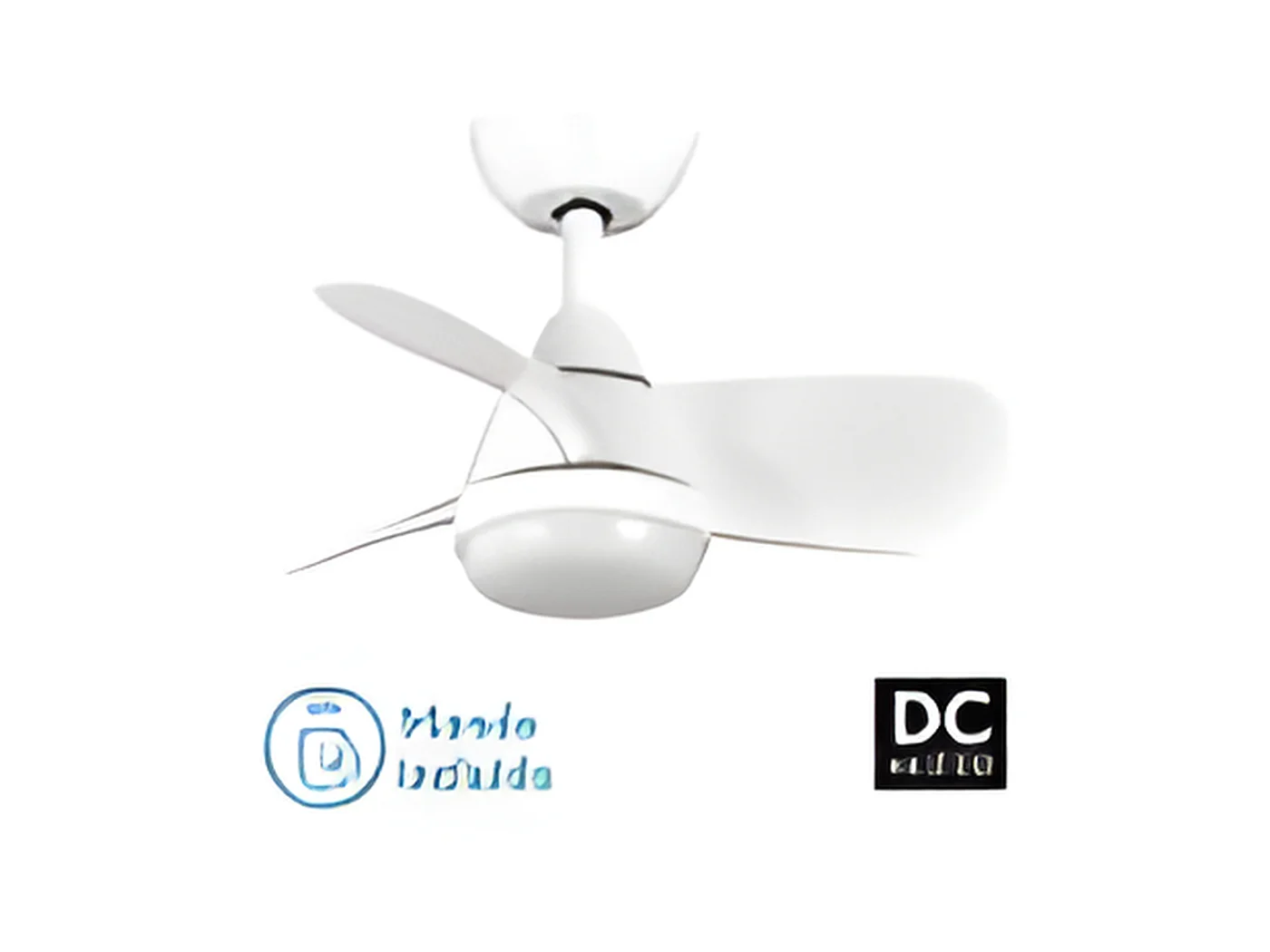 Ventilador Dc Pirdo Blanco Led 24w Con 3 Temperaturas