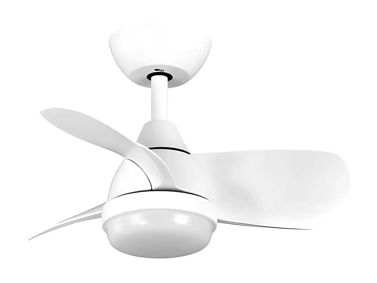 Ventilatore PIRDO LED bianco 24w DC con Fabrilamp 3 temperature