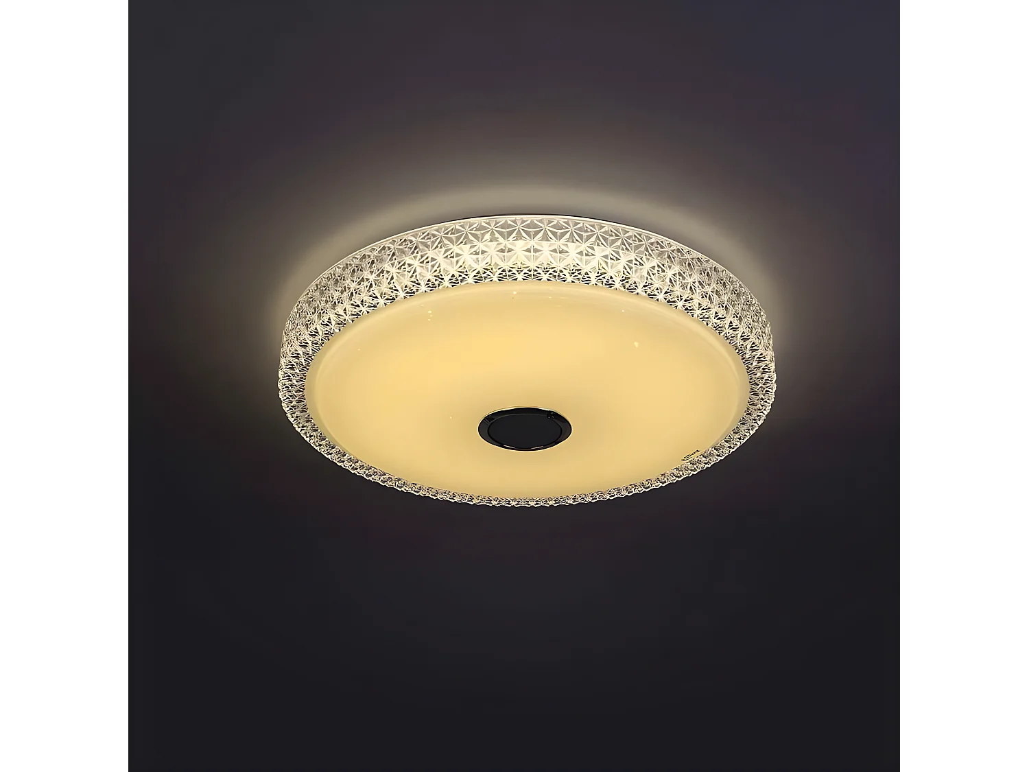 Plafond ZAID a conduit 72w avec Rgb, haut-parleur et Buetooth FABRILAMP