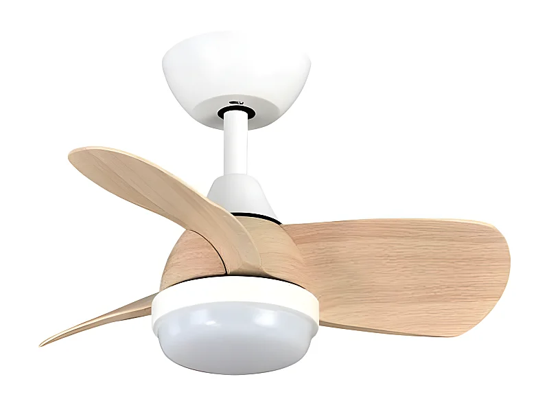 Ventilador Dc Pirdo Blanco Haya Led 24w Con 3 Temperaturas