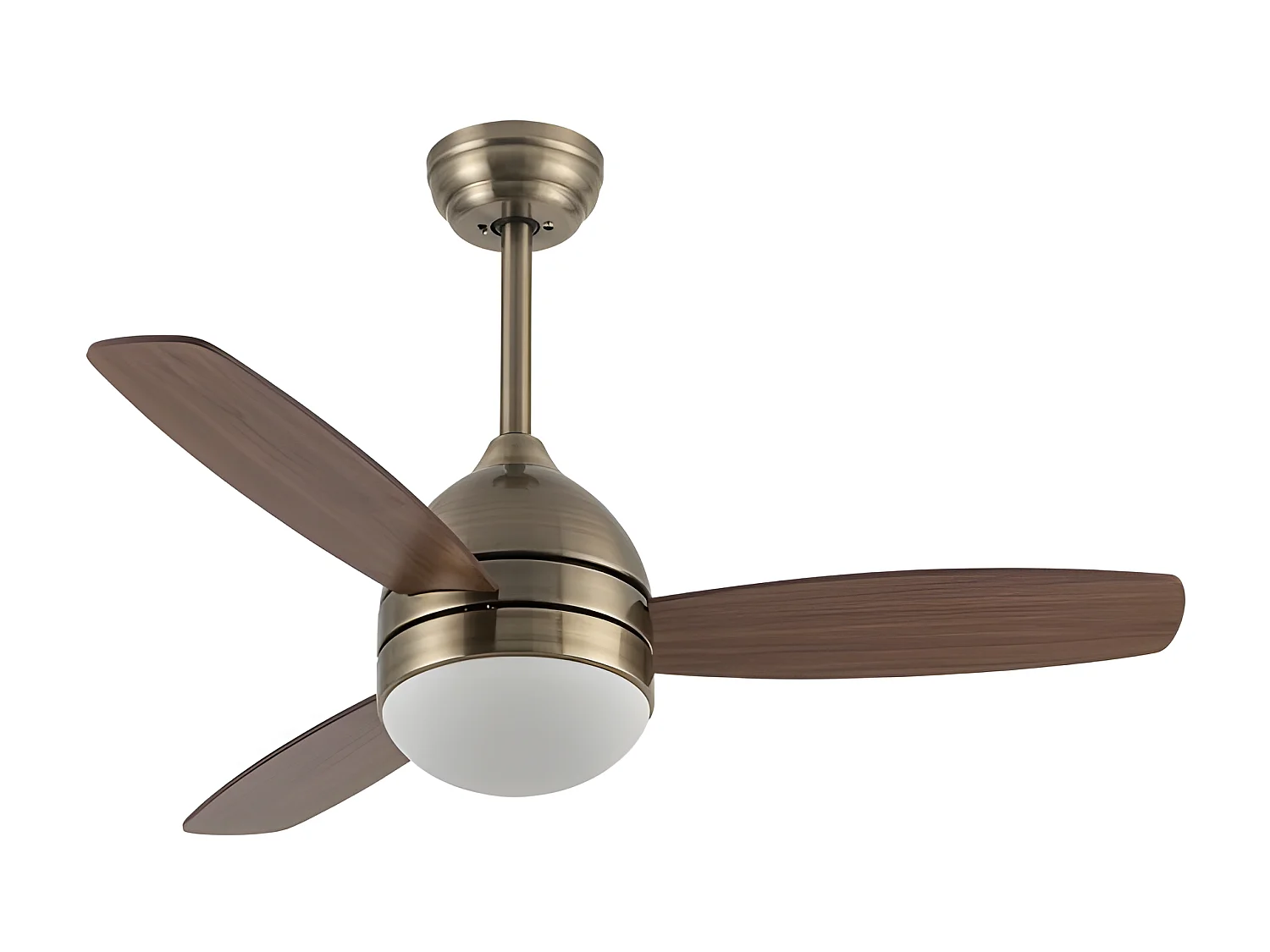 Ventilateur de plafond MAESTRAL DC réglable led cuir cct avec mémoire FABRILAMP