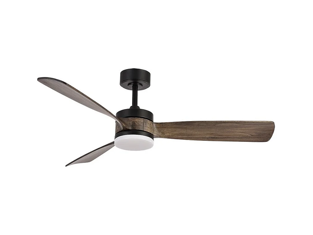 Ventilateur DC LED noir ORIENTE 3 températures et télécommande Fabrilamp