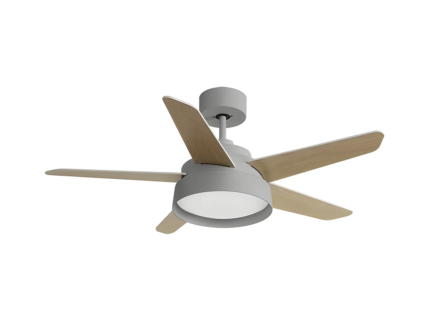 Fan DC LEBECHE grigio LED 3 temperature controllo remoto Fabrilamp