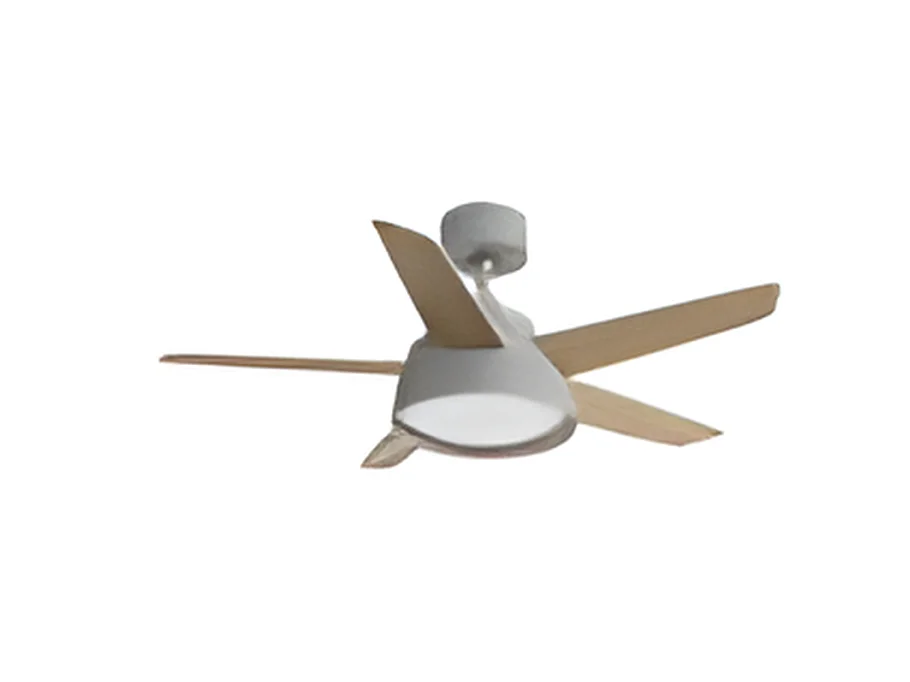 Fan DC LEBECHE grigio LED 3 temperature controllo remoto Fabrilamp