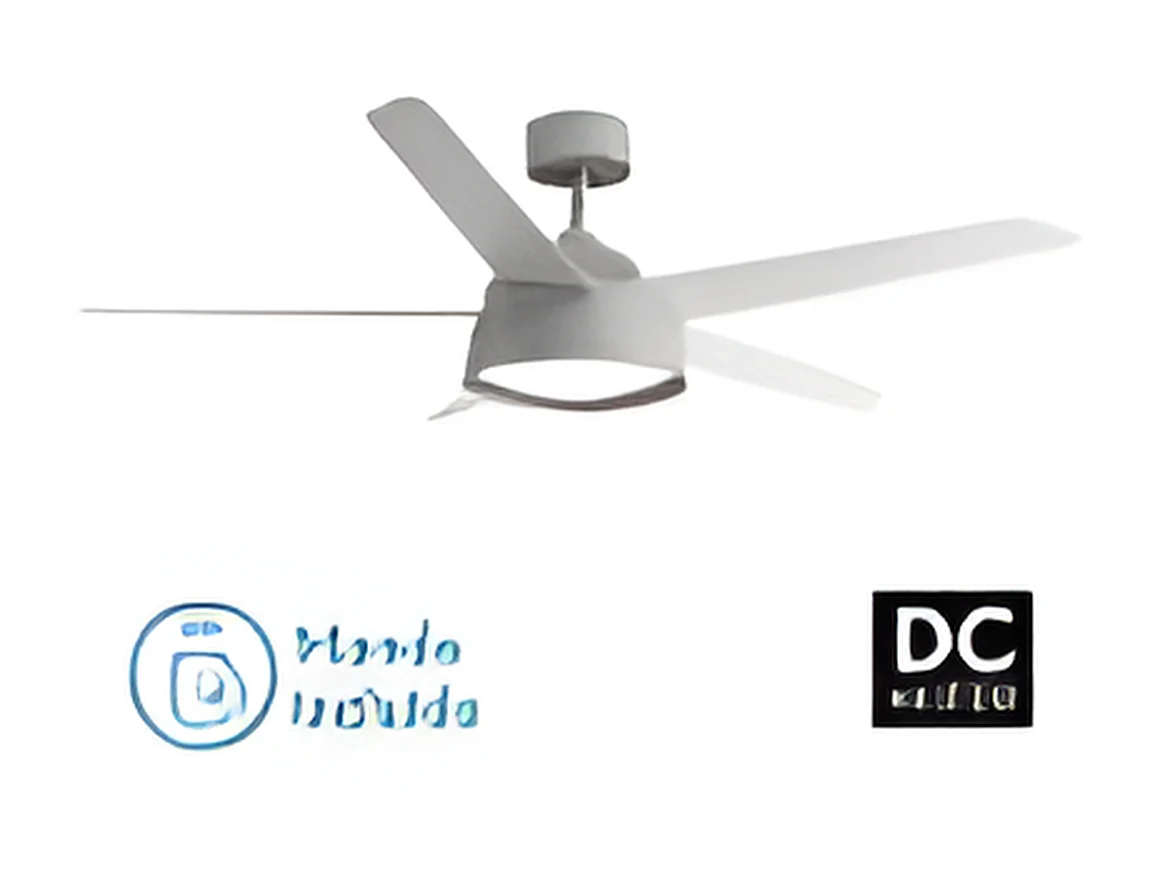 LEBECHE DC ventilateur gris LED 3 températures télécommande Fabrilamp