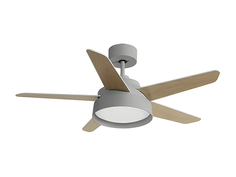 LEBECHE DC ventilateur gris LED 3 températures télécommande Fabrilamp