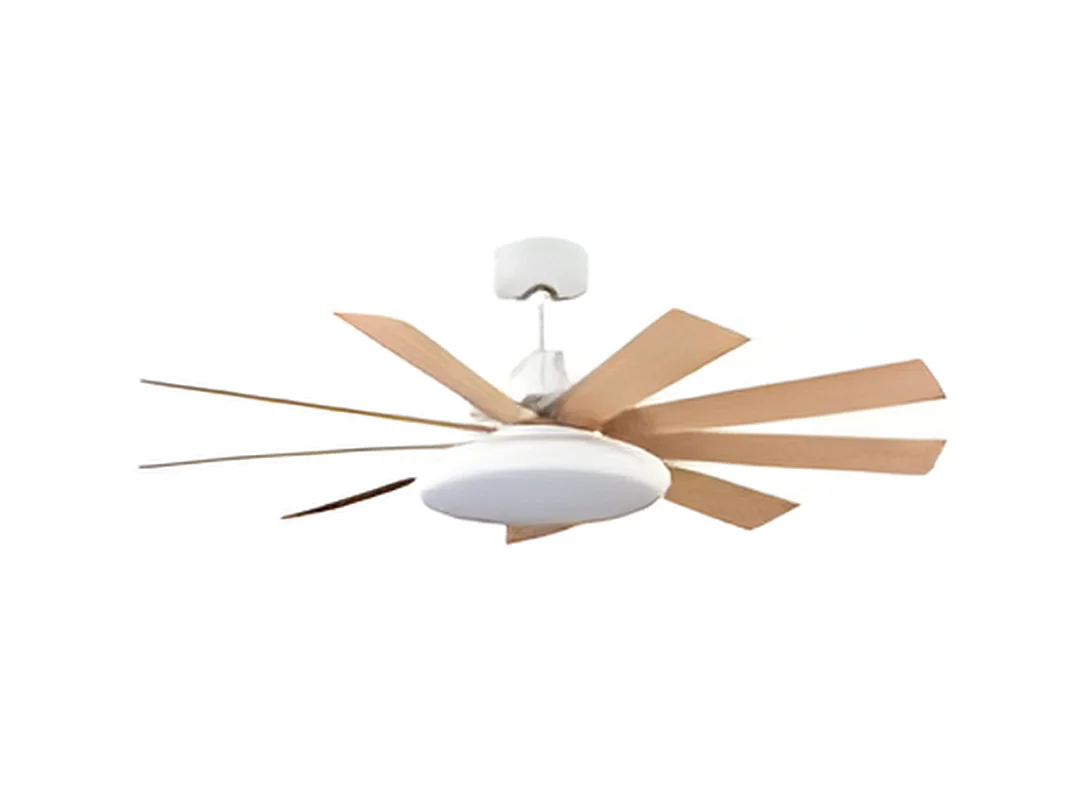 Ventilatore PIREO DC bianco 9 pale LED CCT orientabili Fabrilamp