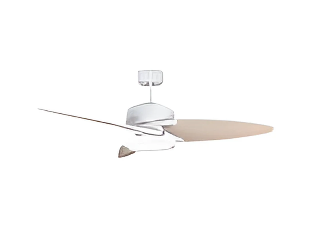 Fan DC CROSS bianco led telecomando e temporizzatore Fabrilamp