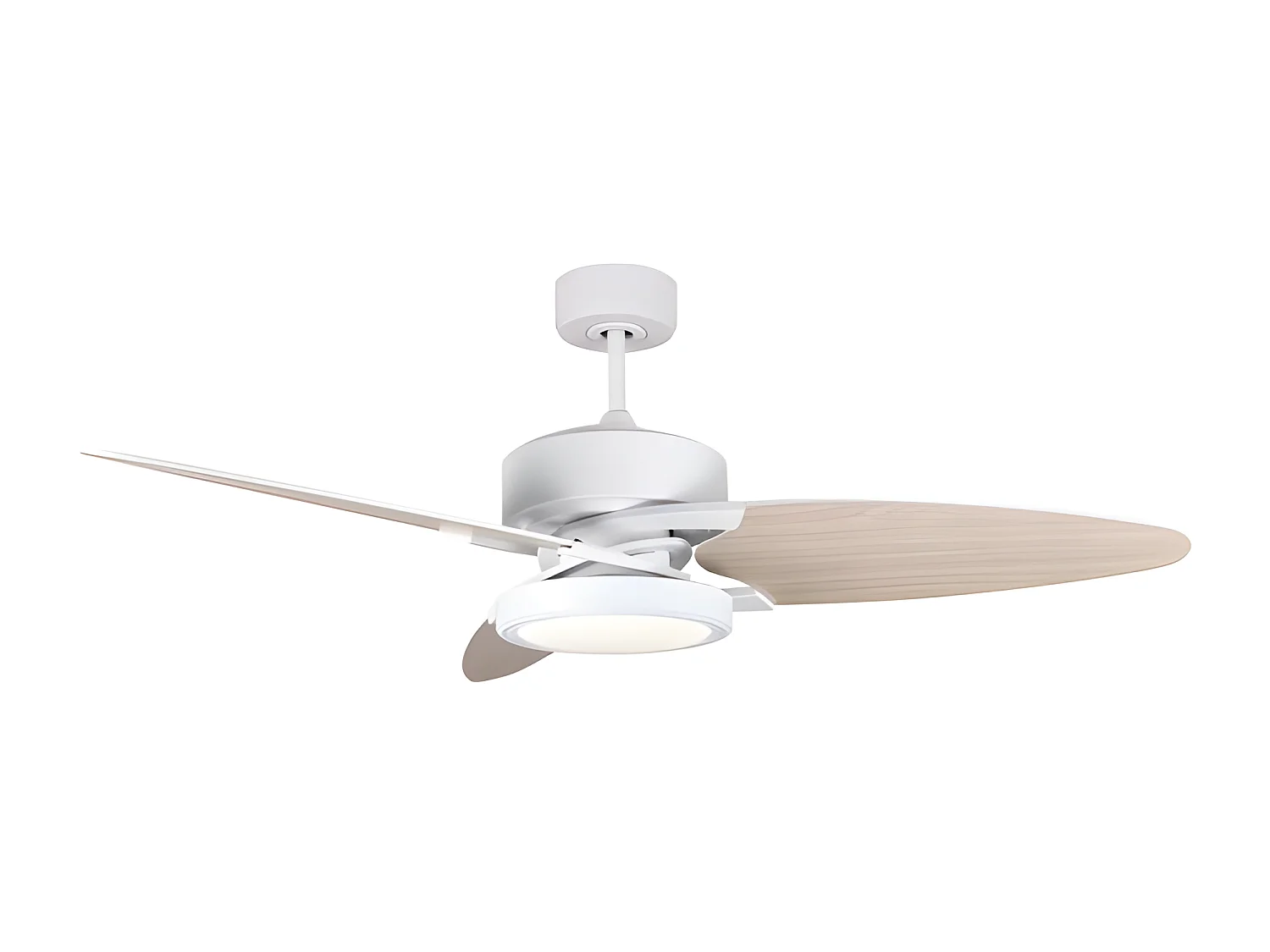 Fan DC CROSS bianco led telecomando e temporizzatore Fabrilamp