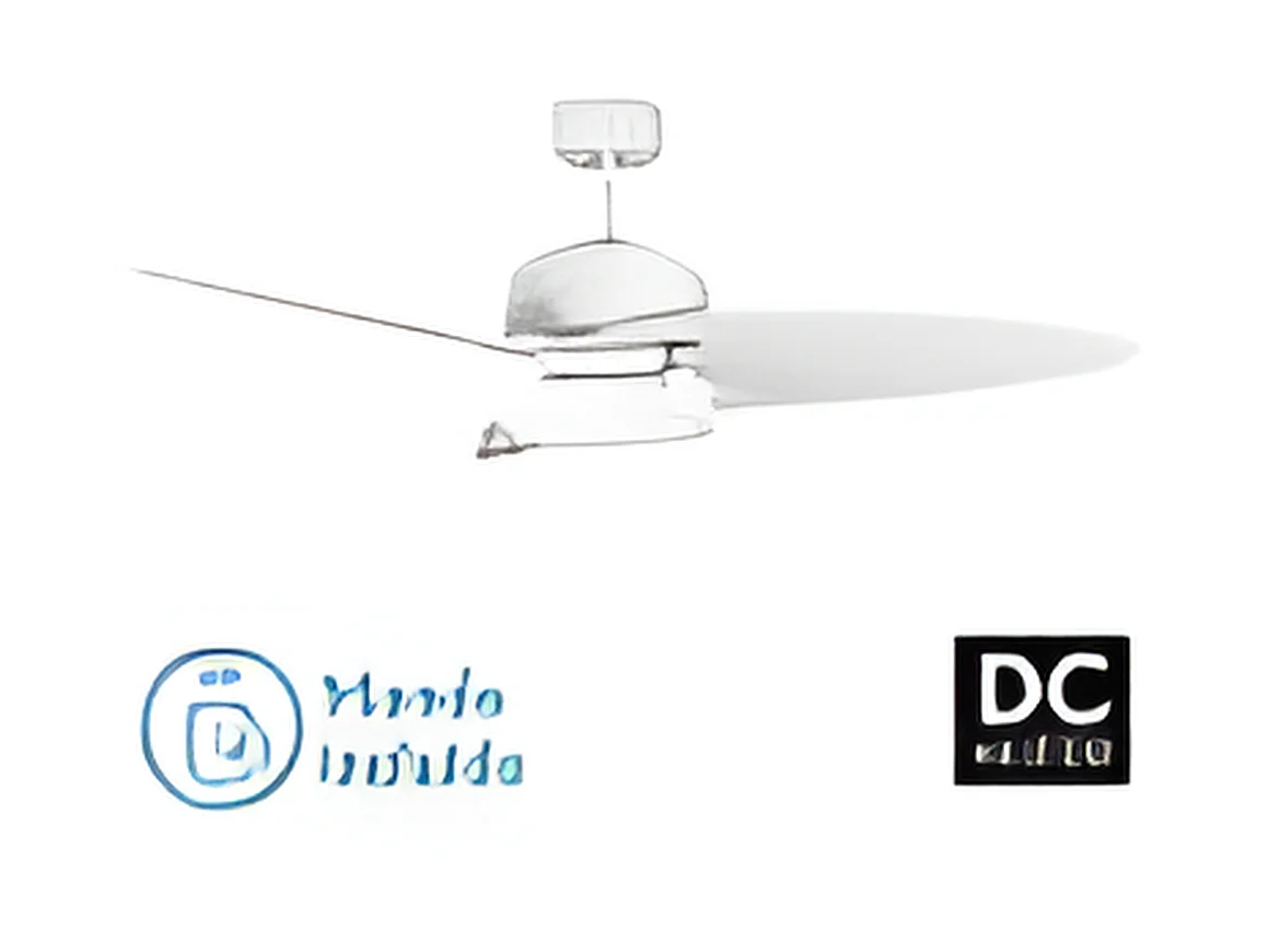 Fan DC CROSS bianco led telecomando e temporizzatore Fabrilamp