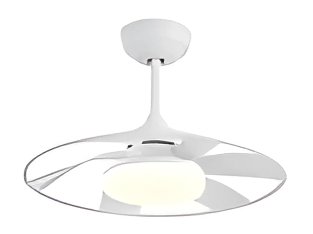 Ventilateur DC CELSIUS LED blanc intégré avec mémoire couleur Fabrilamp
