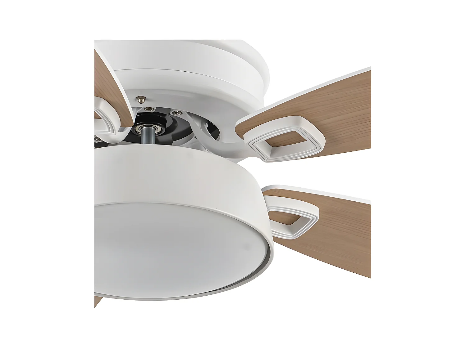 Ventilador Dc Braw Blanco Led 5 Aspas Y Control Remoto