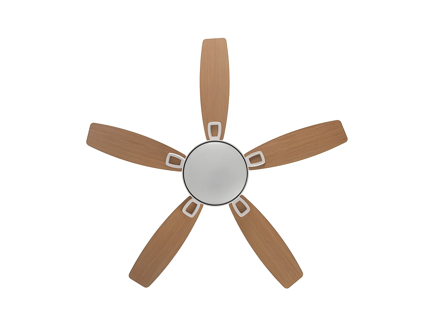 Ventilador Dc Braw Blanco Led 5 Aspas Y Control Remoto