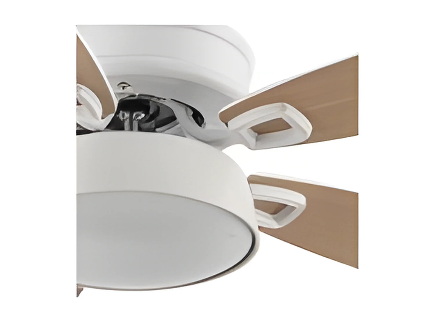 Ventilatore DC BRAW LED bianco con 5 pale e telecomando Fabrilamp