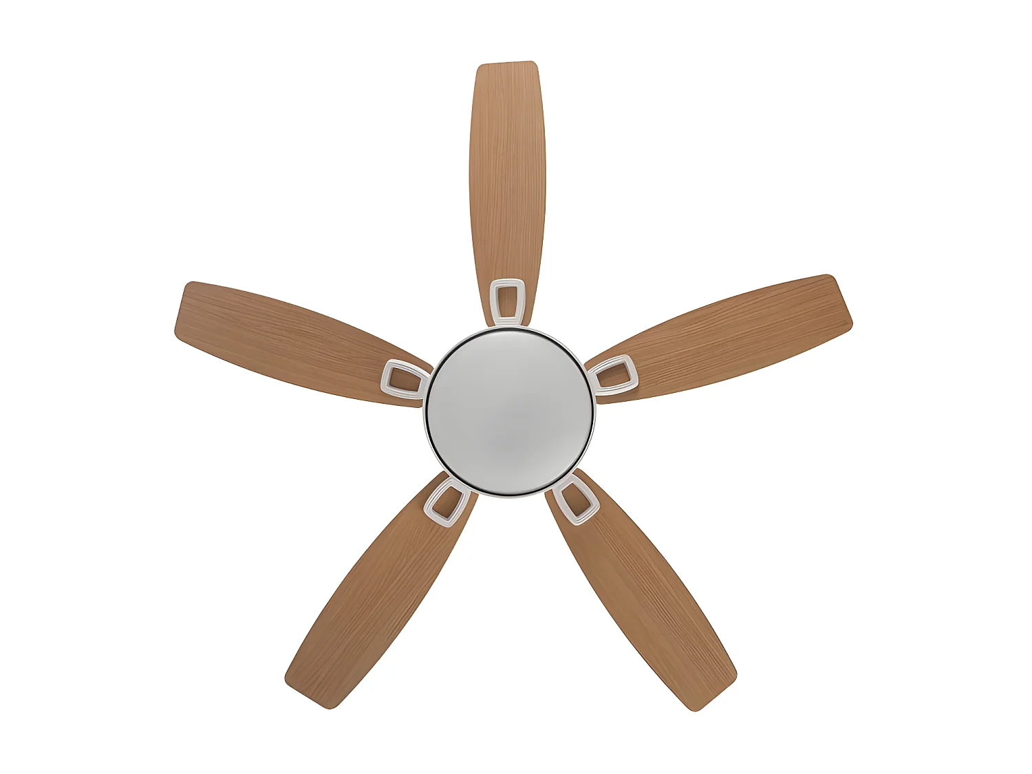 Ventilatore DC BRAW LED bianco con 5 pale e telecomando Fabrilamp