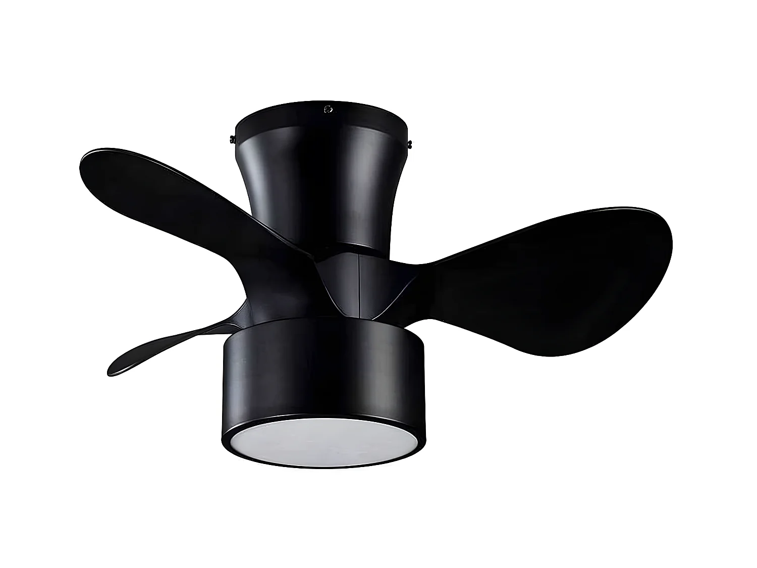 Ventilatore DC KOS led nero 24w telecomando con timer Fabrilamp