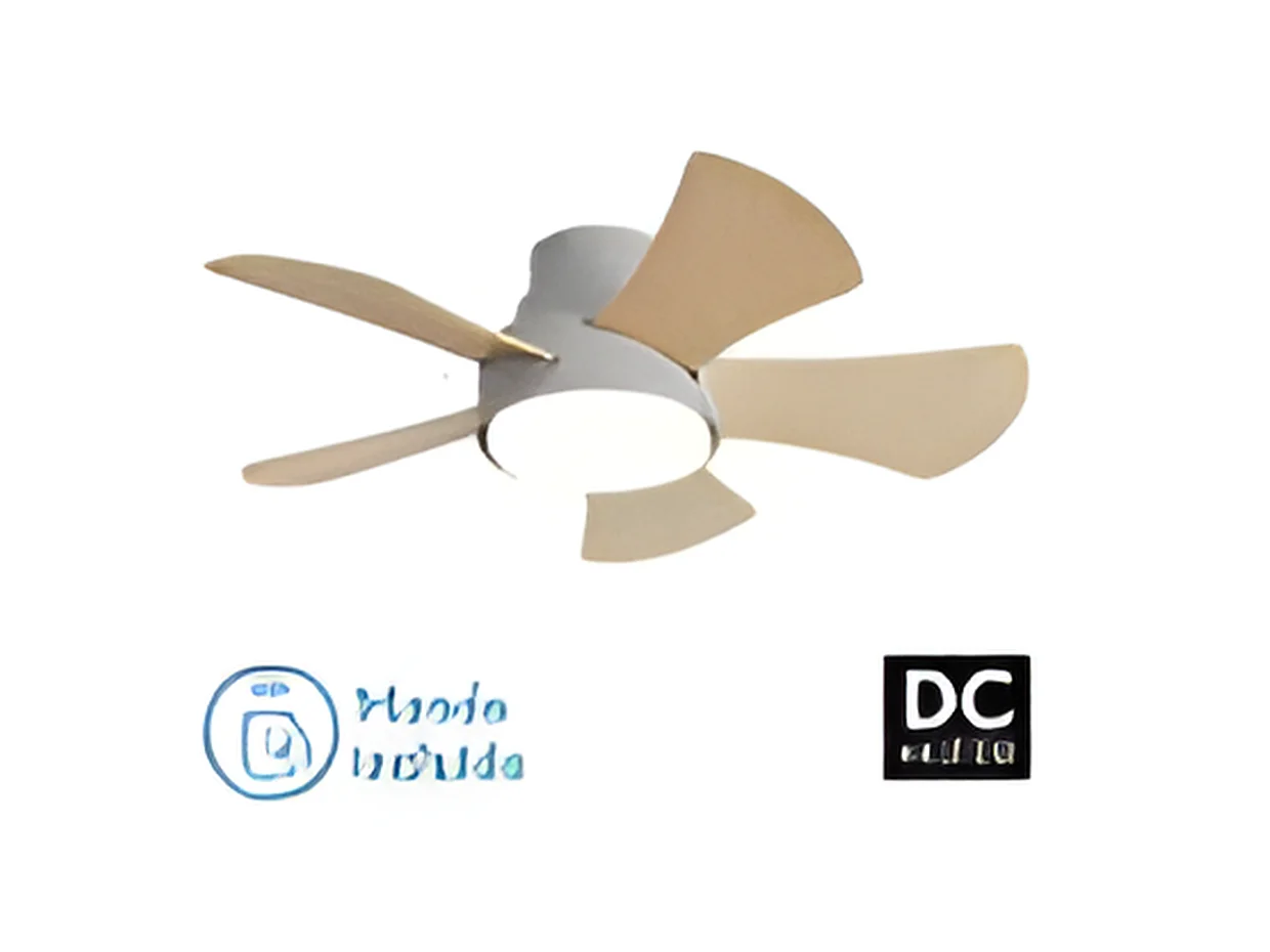 Ventola 5 Pale reversibile 25w Dc Grigio modello Gregario FABRILAMP