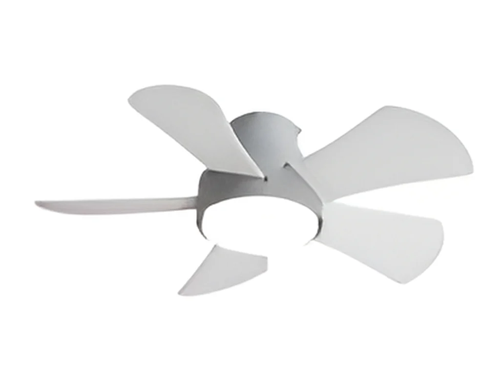 Ventilateur DC GREGARIO gris led 25w CCT et télécommande Fabrilamp