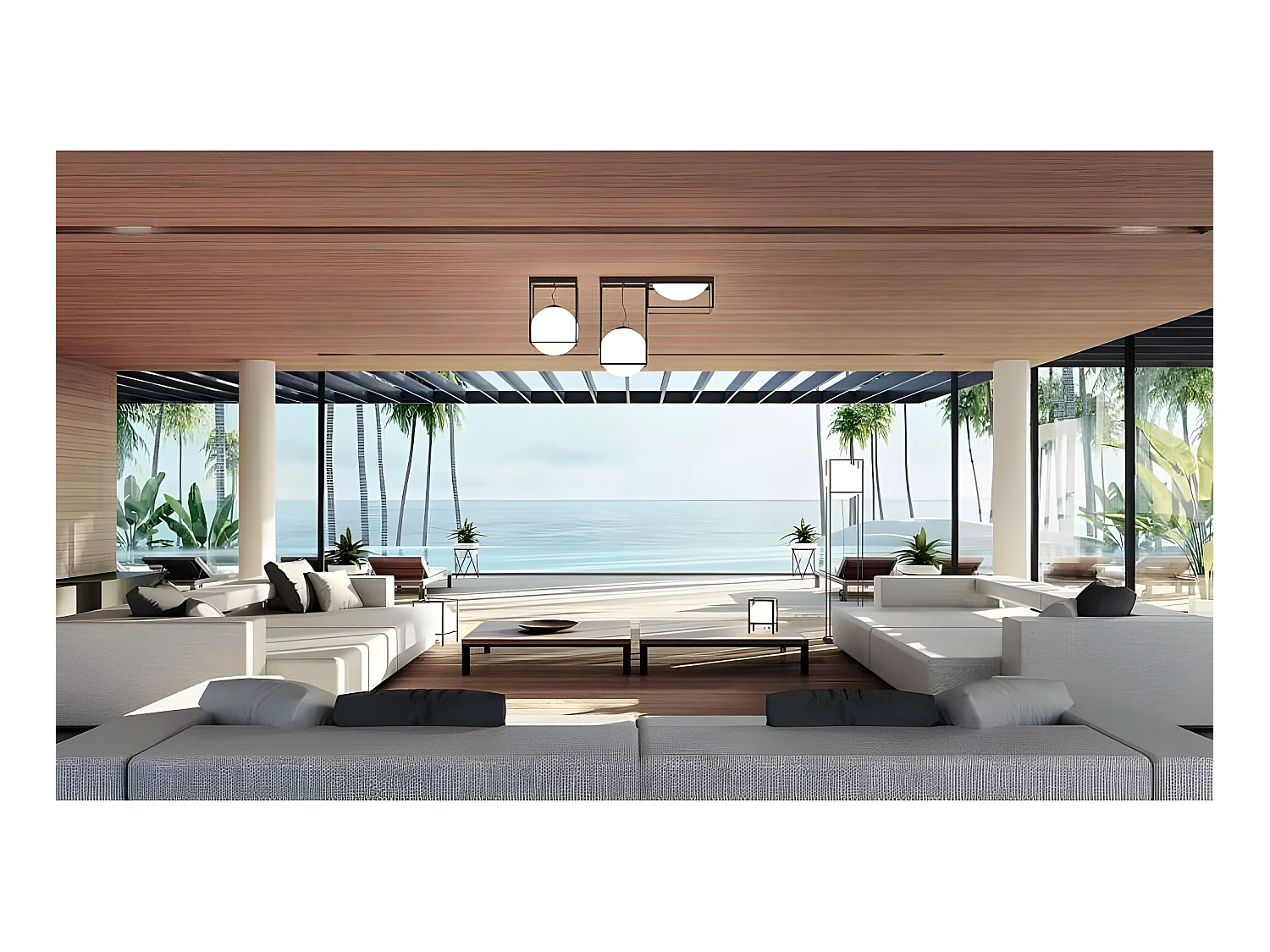 Semi-plafond Desigual avec haut module métallique et tulipe sphérique MANTRA