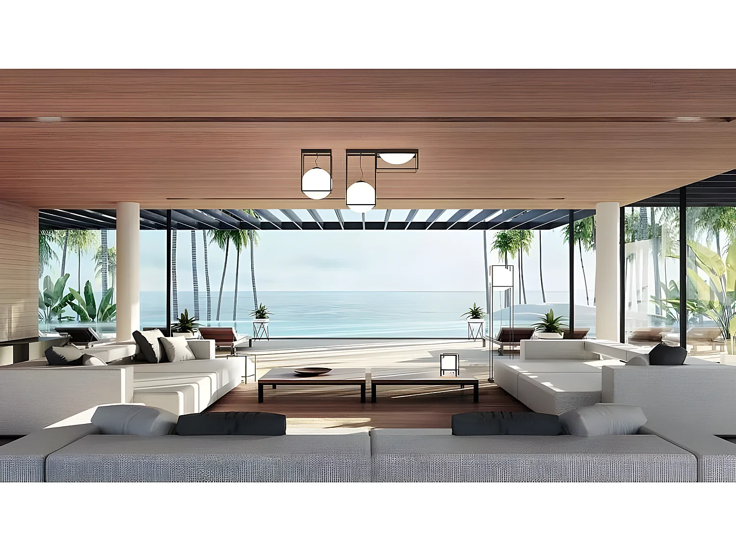 Semi-plafond Desigual avec haut module métallique et tulipe sphérique MANTRA