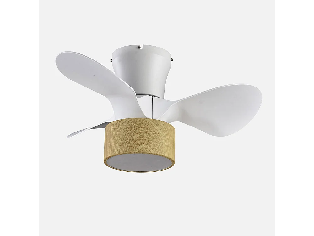 Ventilateur DC KOS blanc à LED 24w télécommande avec minuterie Fabrilamp