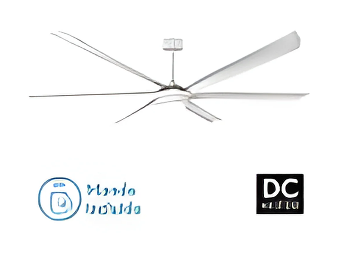 Ventilatore DC MAREA extra large LED bianco 3 temperature Fabrilamp