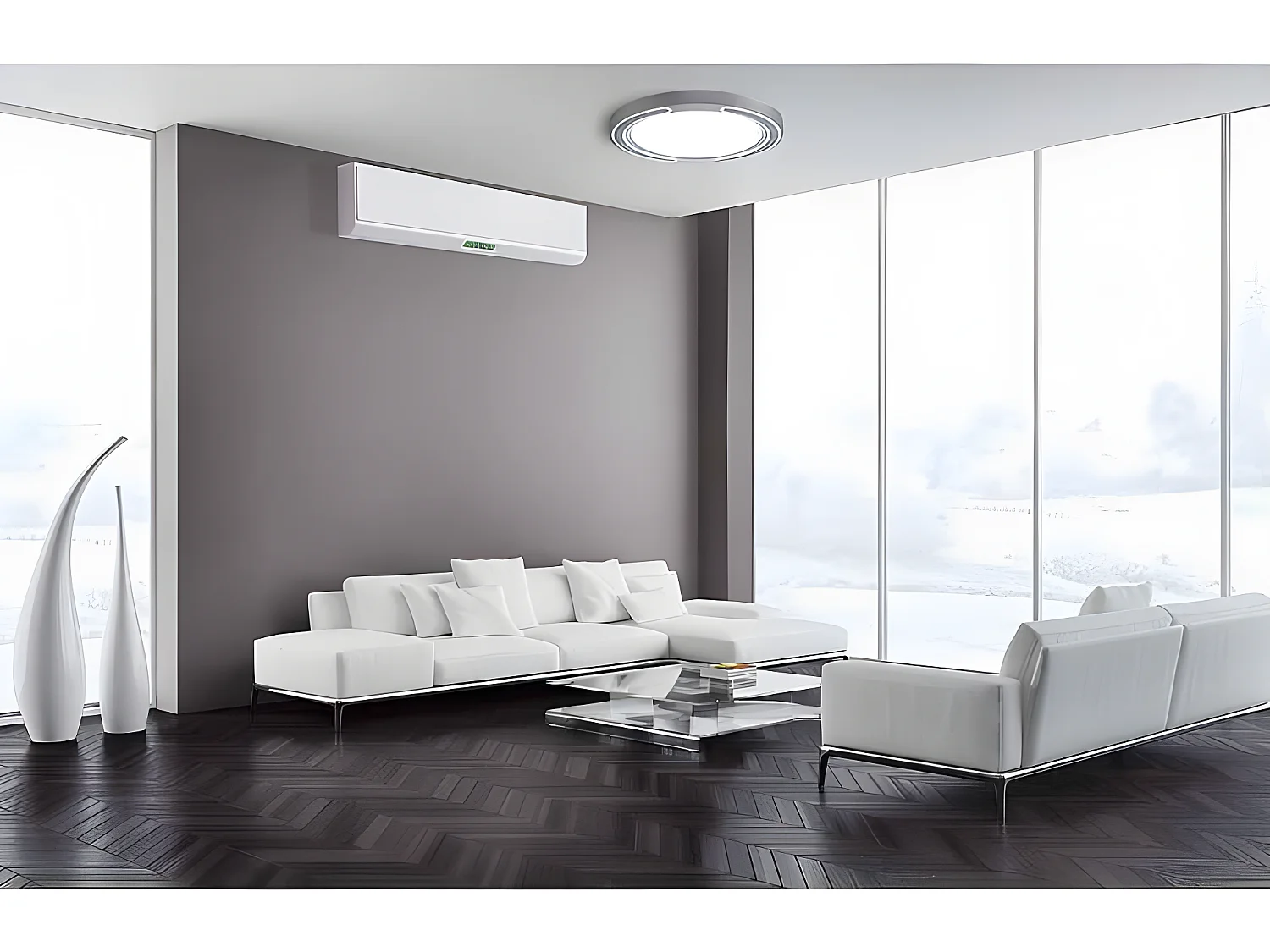 Plafondd 72w Asher Silver 3000-4000-6500k 5616lm 6x50x50cm Remote+reg.int+memory