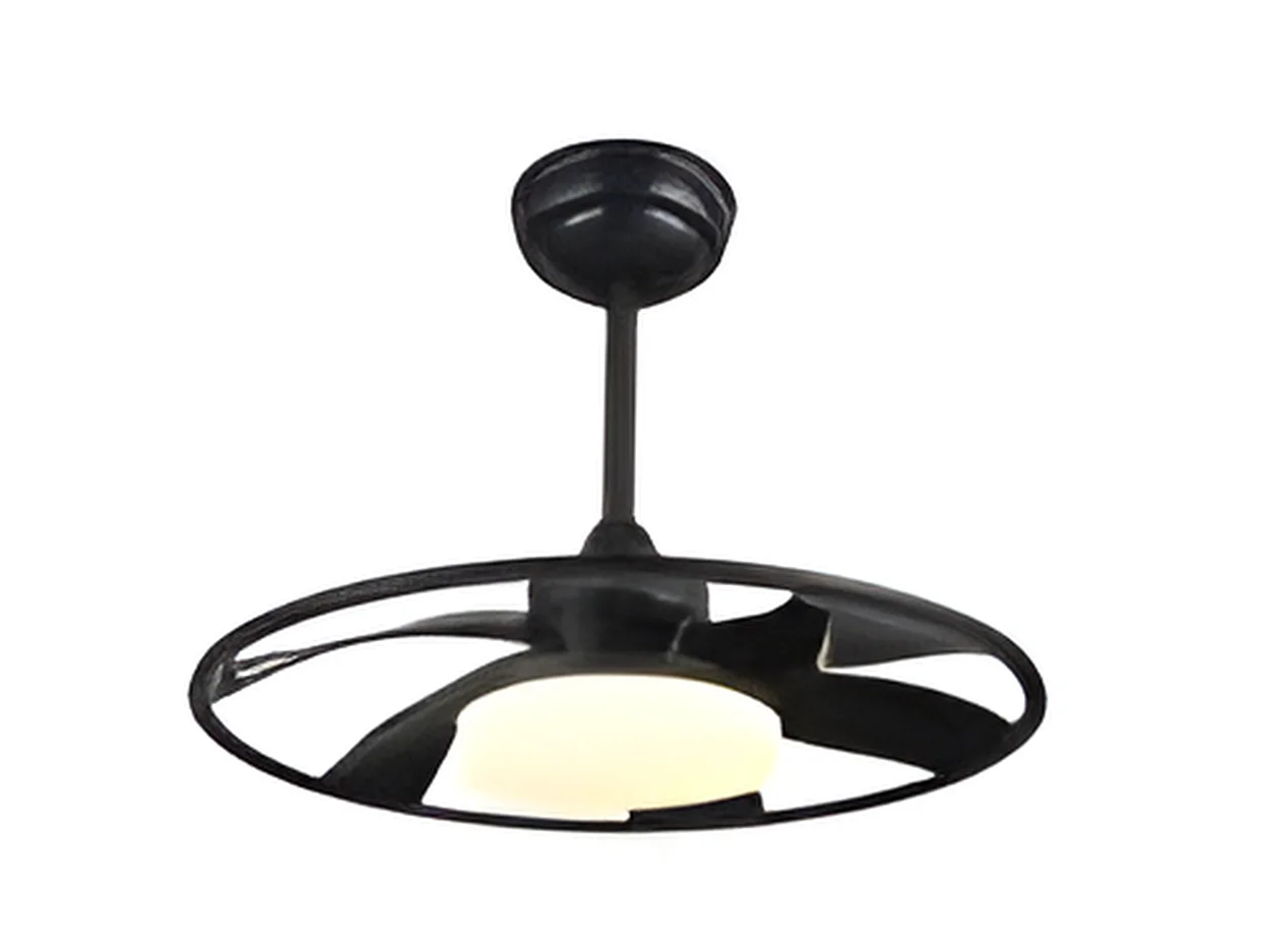Ventilateur DC CELSIUS noir LED intégré avec mémoire couleur Fabrilamp