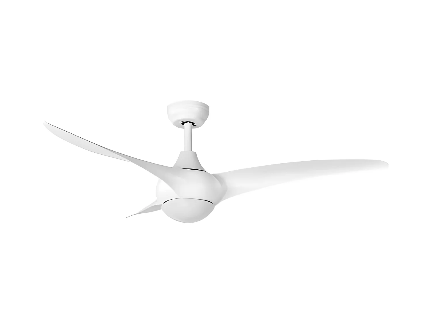 Ventilatore DC LED bianco CANEA con memoria e telecomando Fabrilamp