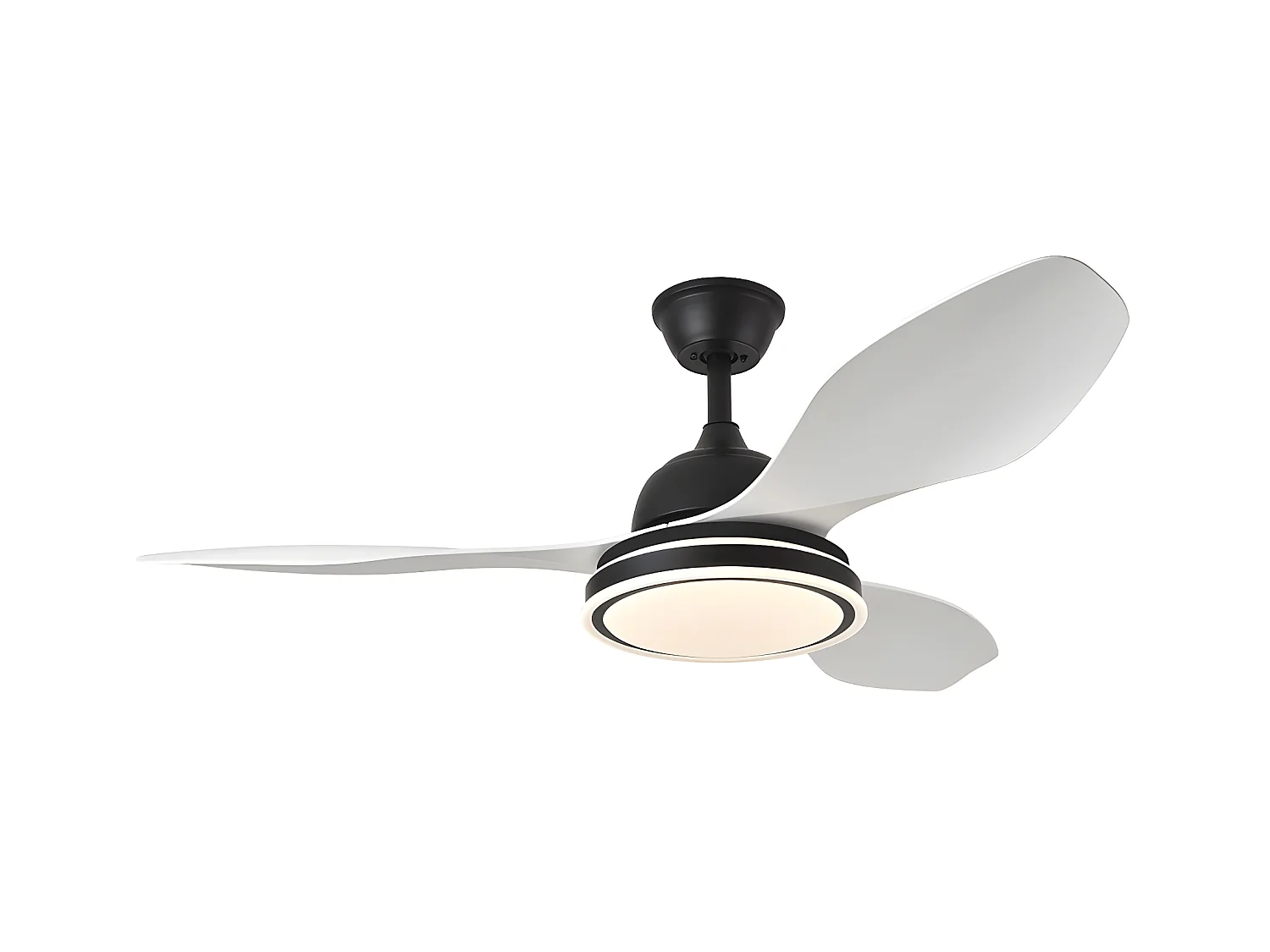 Ventilateur DC DATOO noir led 48w trois températures réglables Fabrilamp