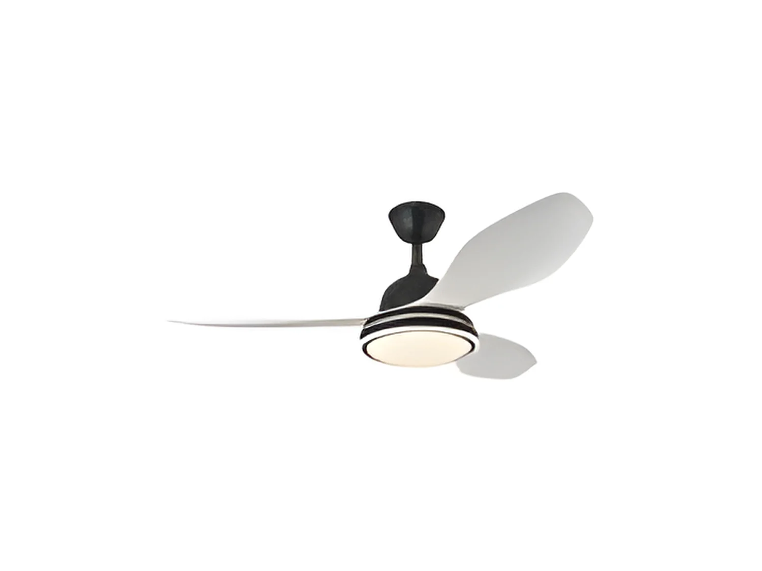 Ventilateur DC DATOO noir led 48w trois températures réglables Fabrilamp