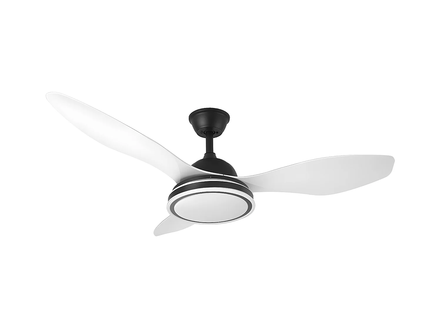 Ventilateur DC DATOO noir led 48w trois températures réglables Fabrilamp