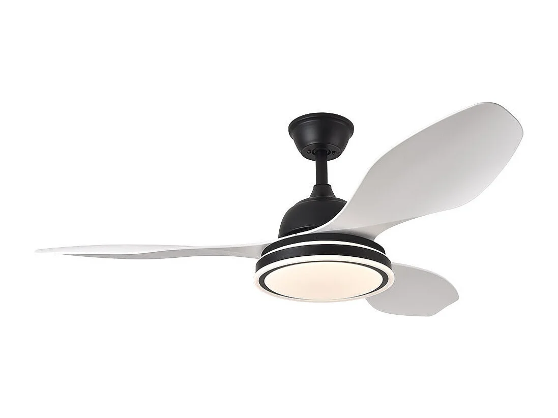 Ventilador Dc Datoo Negro Led 48w Tres Temperaturas Regulables