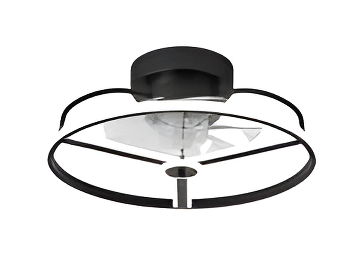 Ventilador Dc Bora Negro Led 3 Temperaturas Y Control Remoto