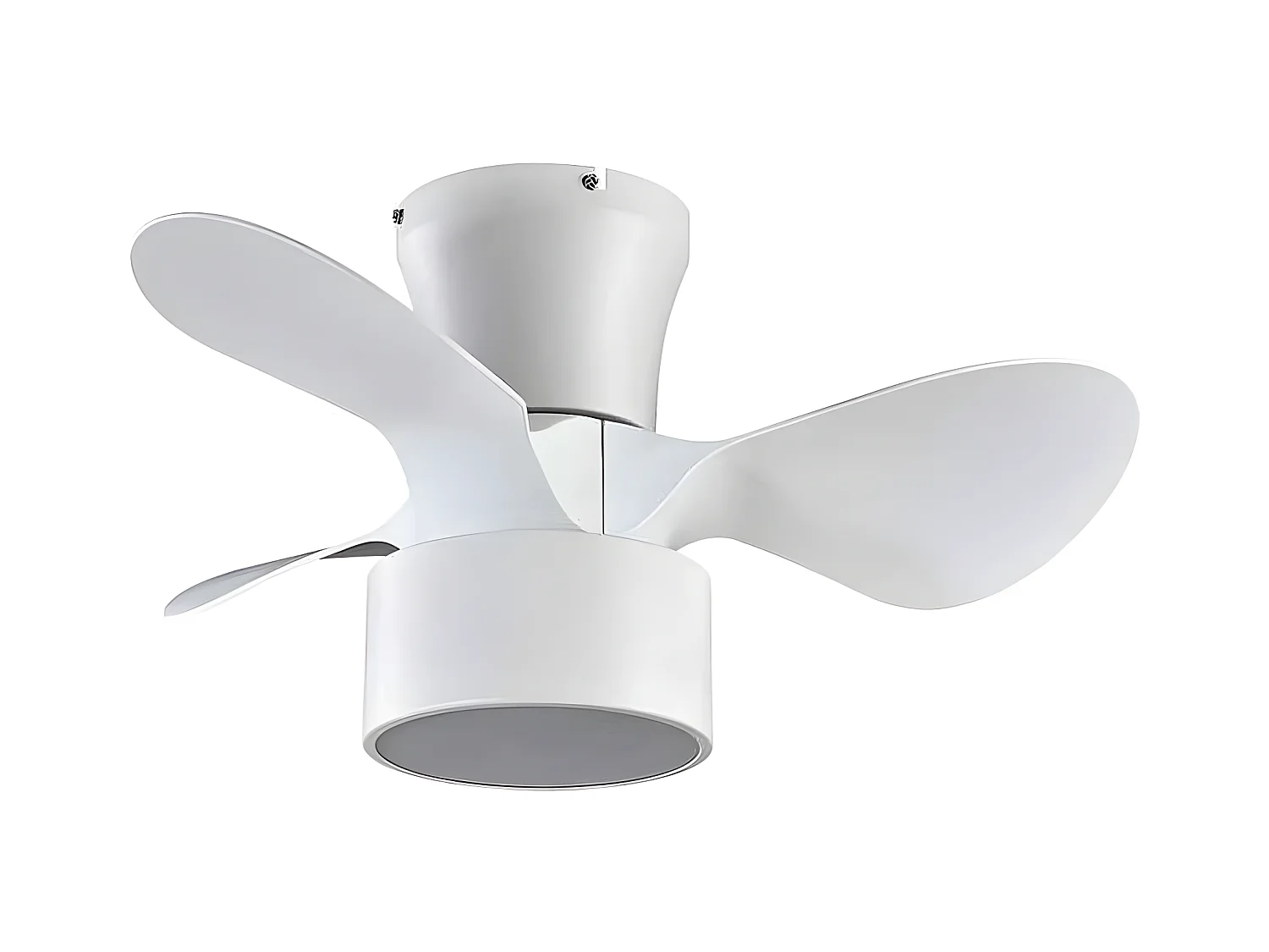 Ventilador Dc Kos Blanco Led 24w Mando A Distancia Con Temporizador
