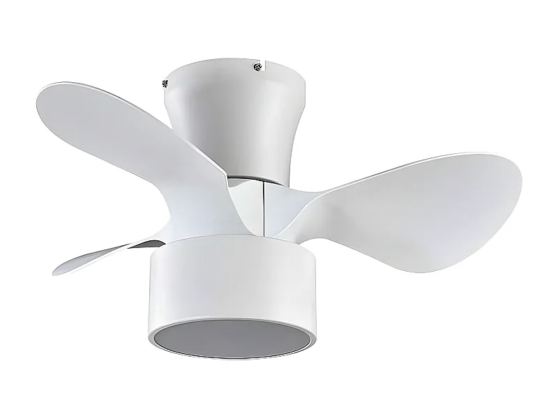 Ventilador Dc Kos Blanco Led 24w Mando A Distancia Con Temporizador