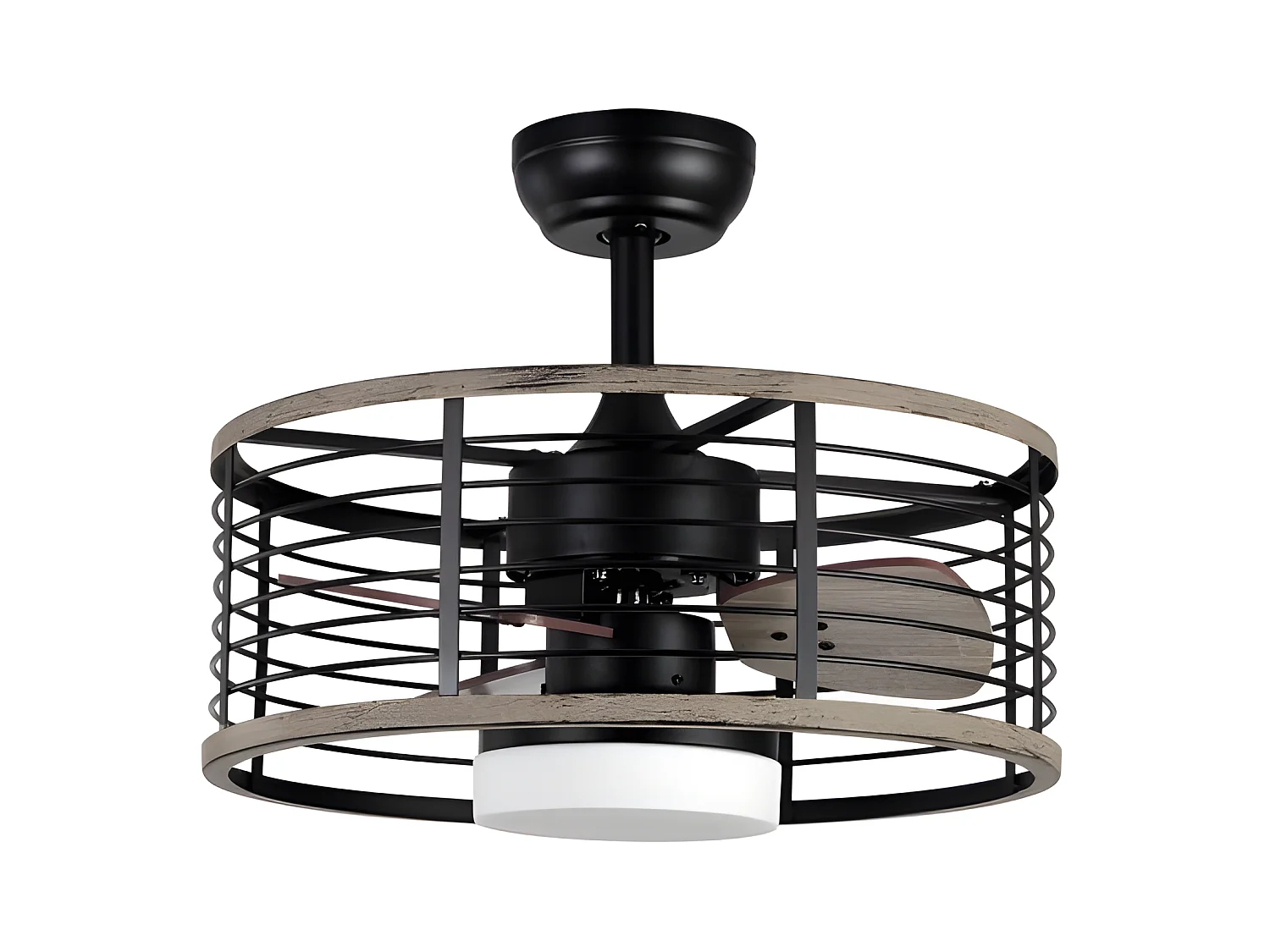 Ventilador Dc Pella Negro Led Control Remoto Y Funcion Inverter