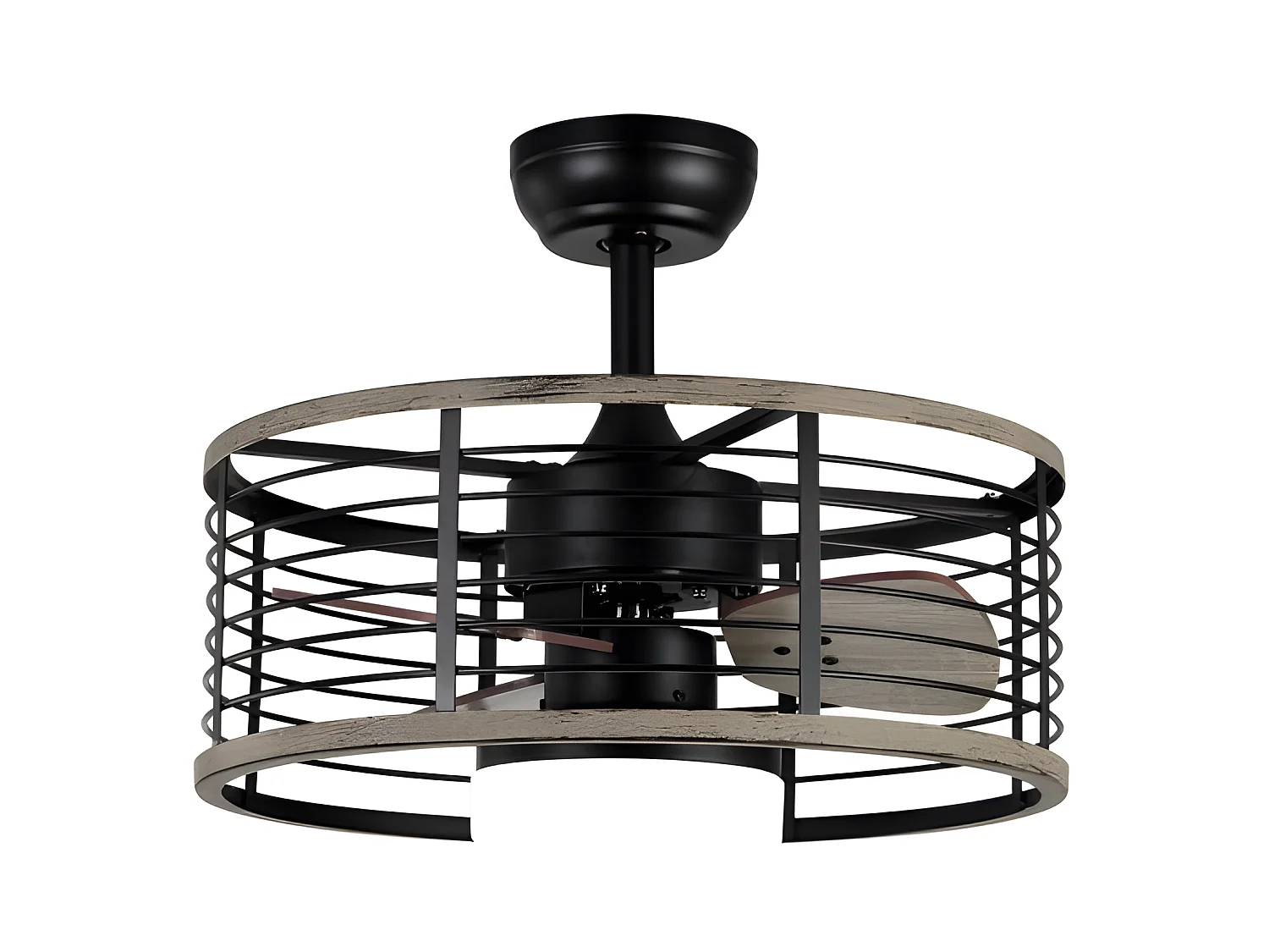 Ventilador Dc Pella Negro Led Control Remoto Y Funcion Inverter