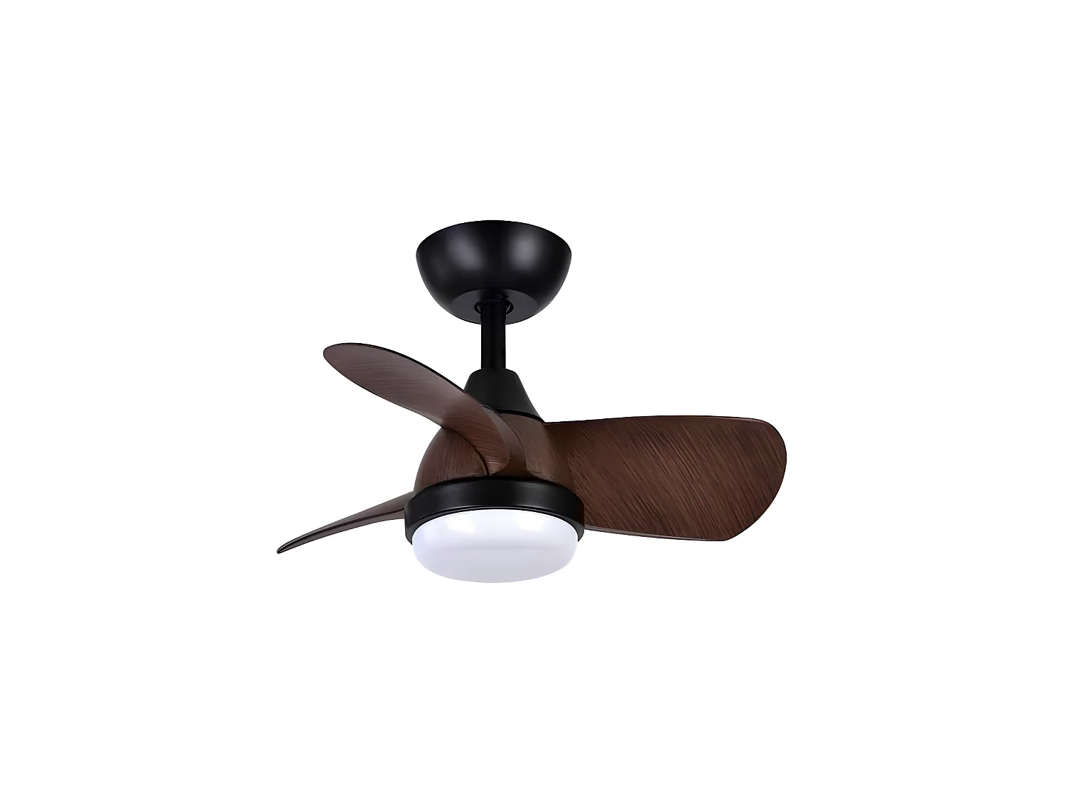 Ventilatore PIRDO marrone LED 24w DC con Fabrilamp 3 temperature