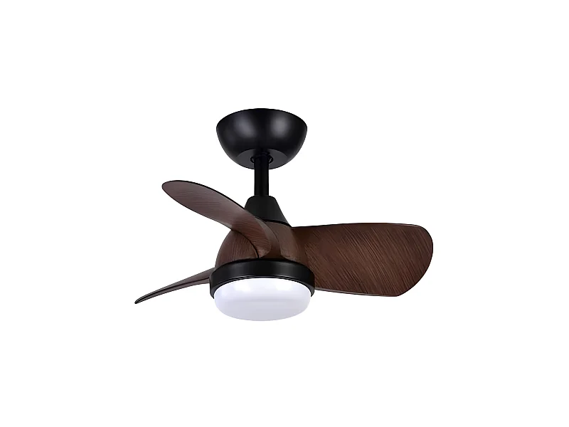 Ventilateur PIRDO LED marron 24w DC 3 températures Fabrilamp