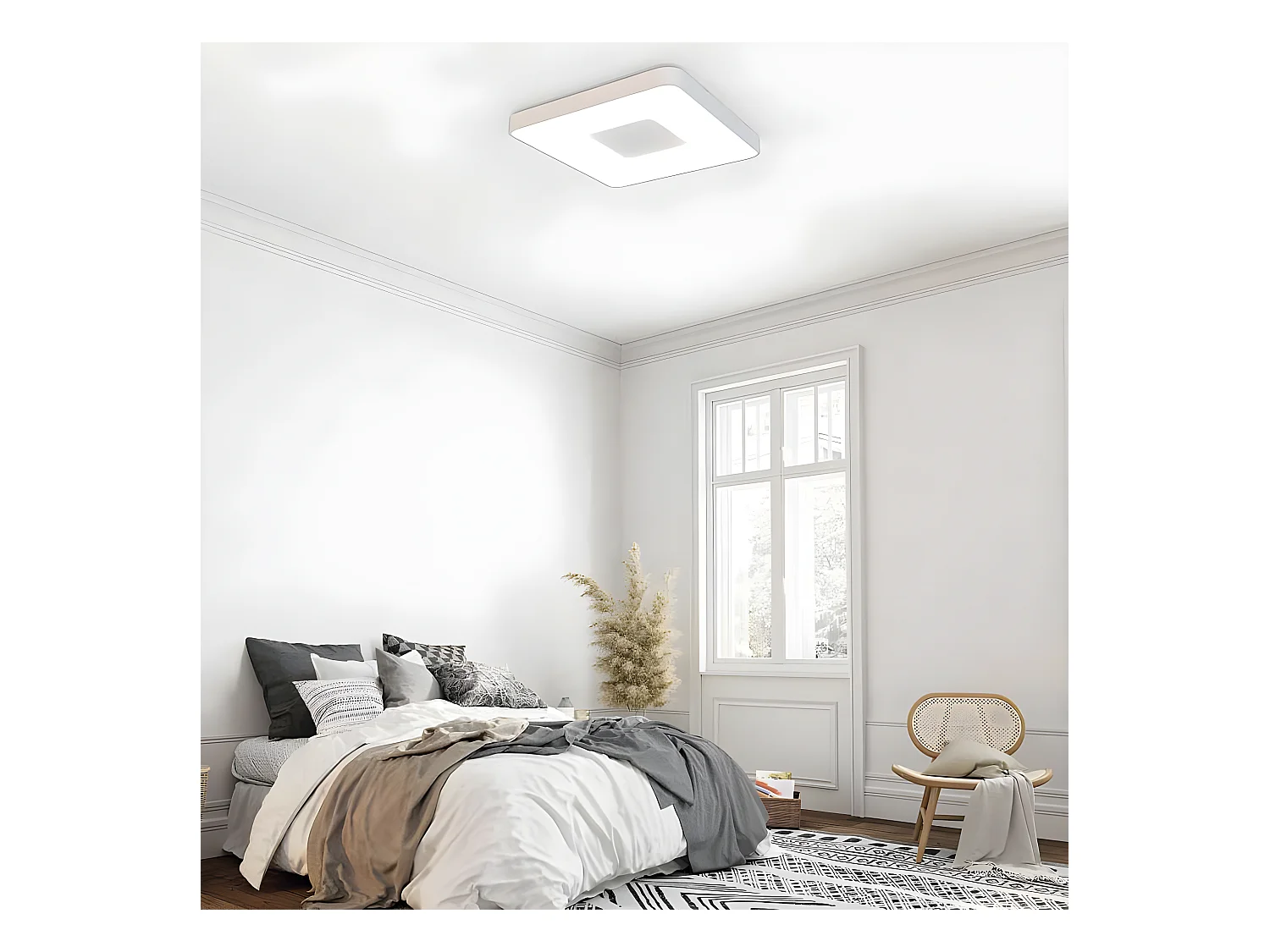 Plafondnier LED fini en or MANTRA modèle COIN