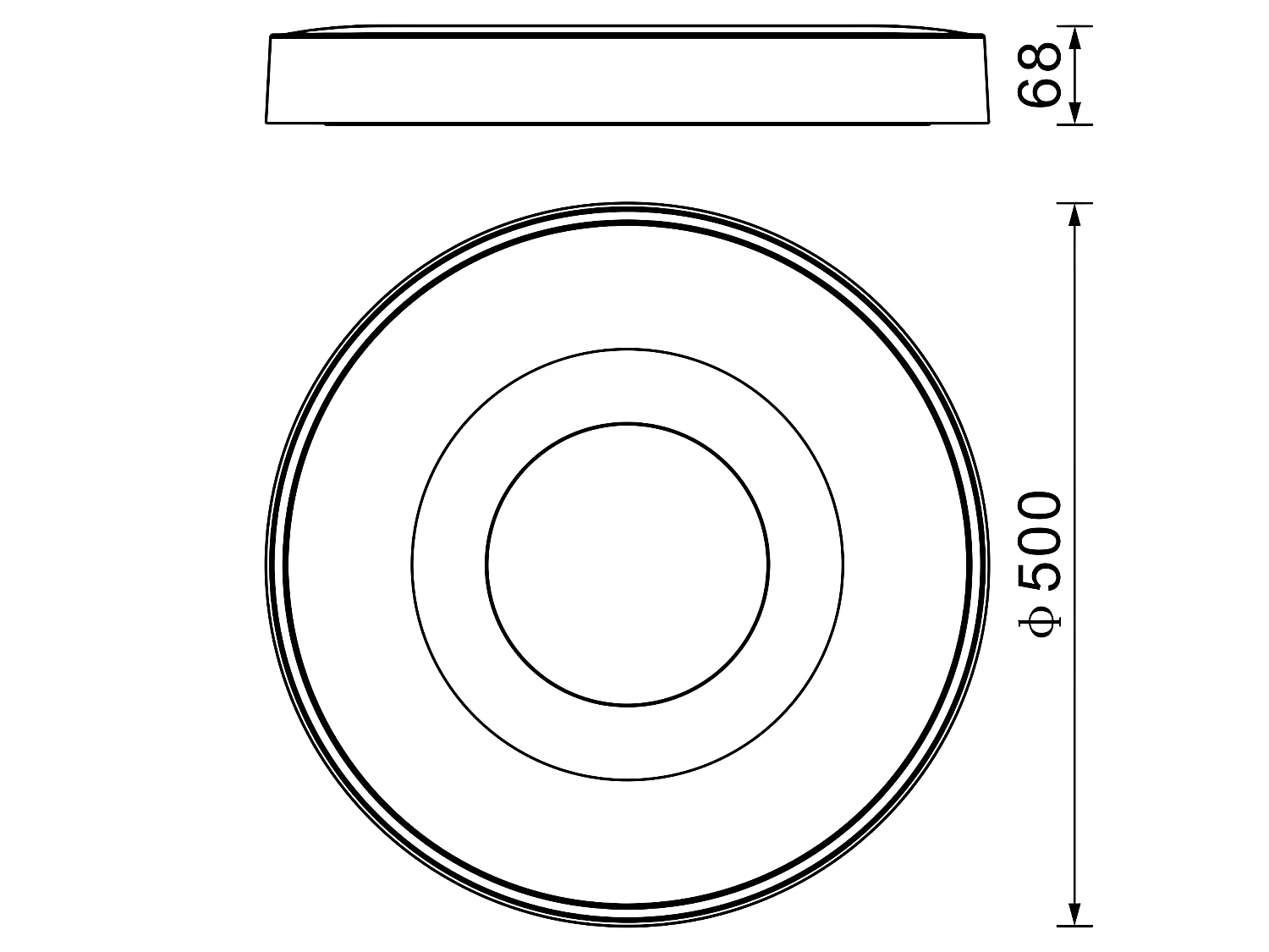 Plafondnier LED fini en or MANTRA modèle COIN