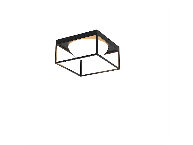 Plafondd carré en fer modèle DESIGUAL avec 3 lumières MANTRA