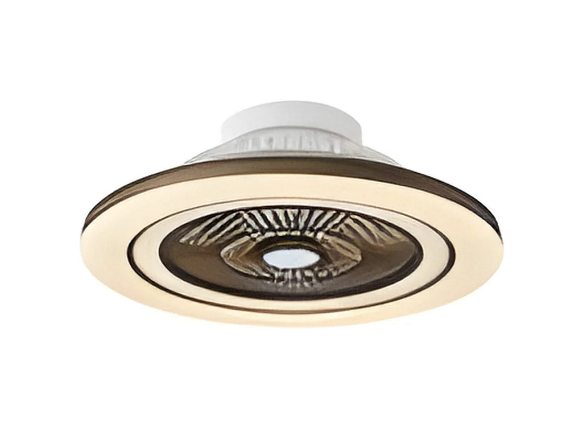 MATO DC ventilatore pelle led dimmerabile telecomando Fabrilamp