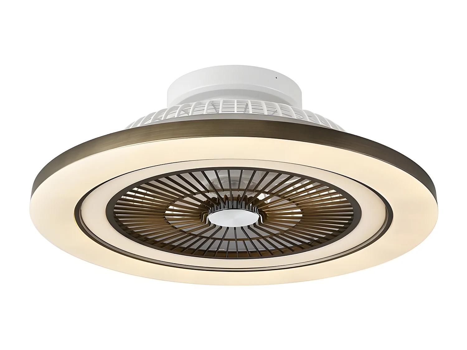 MATO DC ventilatore pelle led dimmerabile telecomando Fabrilamp