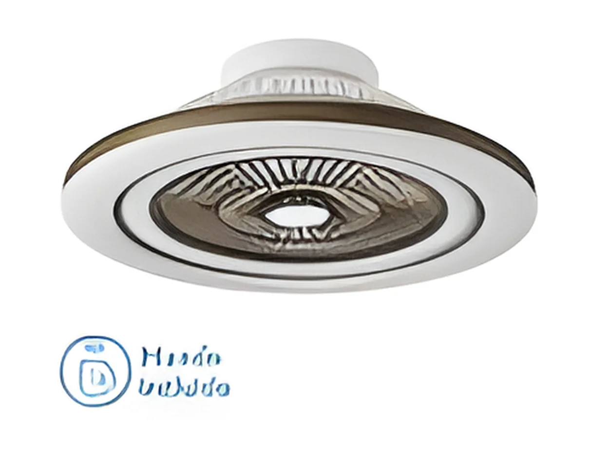 MATO DC ventilatore pelle led dimmerabile telecomando Fabrilamp