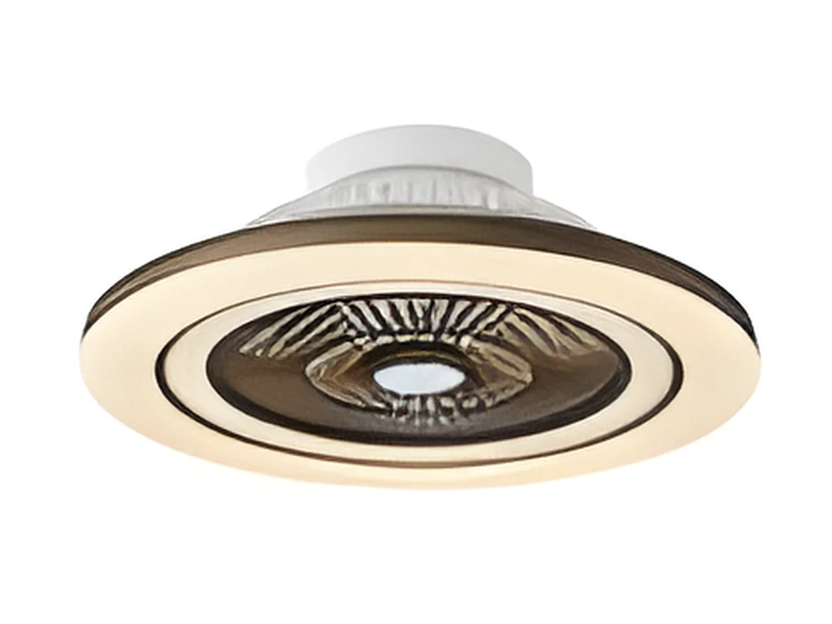 MATO DC ventilatore pelle led dimmerabile telecomando Fabrilamp