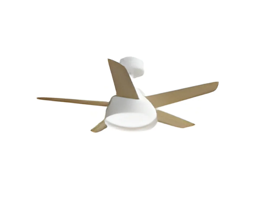 Ventilador Dc Lebeche Blanco Led 3 Temperaturas Control Remoto